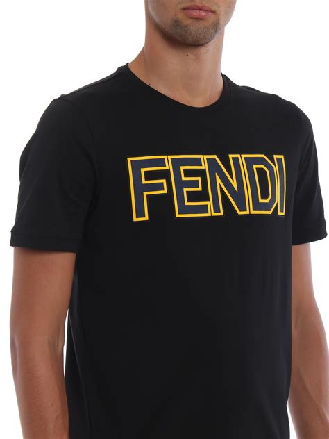 fendi logo t shirt|Fendi t shirt original.